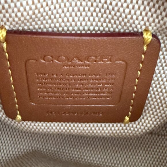 COACH Rogue Bag 12 In Colorblock CC482 NWT/NWOT leather red - Picture 13 of 13